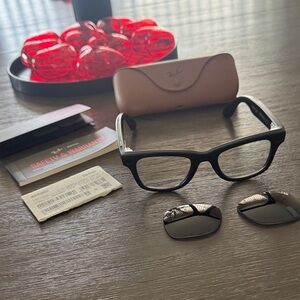 Ray-Ban Meta Wayfarer Gen 1 50mm Matte Black Glasses with Transition Lenses